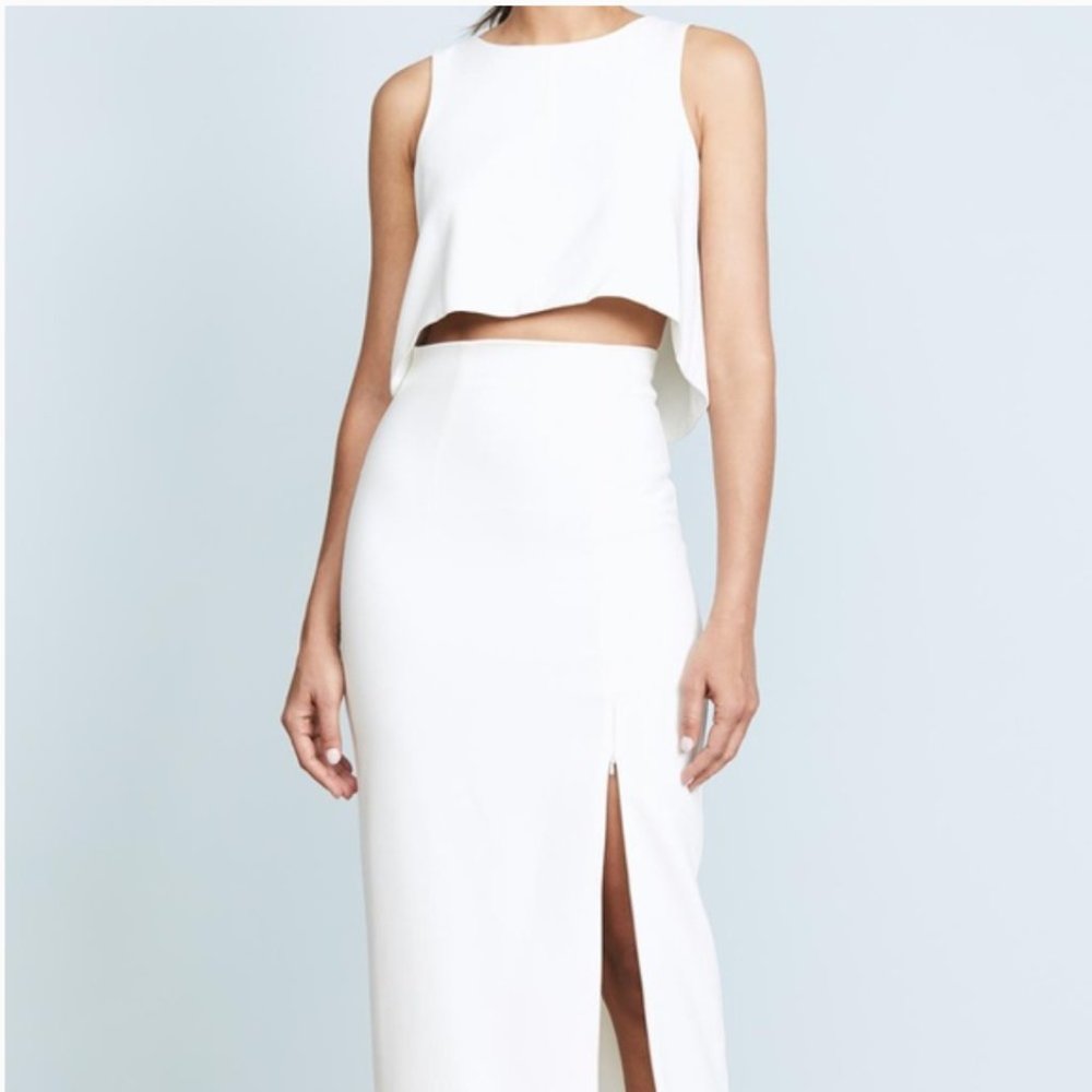 Black Halo Kacie Maxi Dress 2-Piece - White